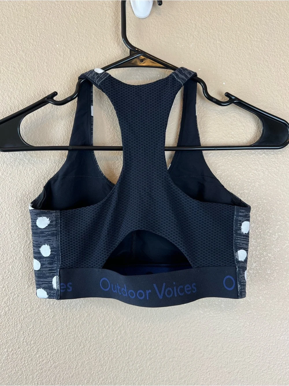 Outdoor Voices Doing Things Sports Bra Polka Dot